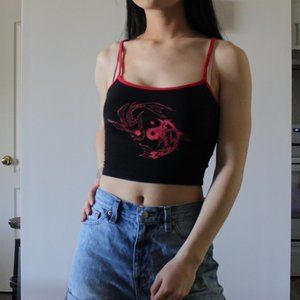 UO Koi Fish Cropped Tank Top